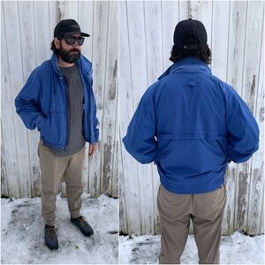 Vintage Lightweight Bomber Jacket | London Fog Sky Blue  Varsity Jacket, M/L